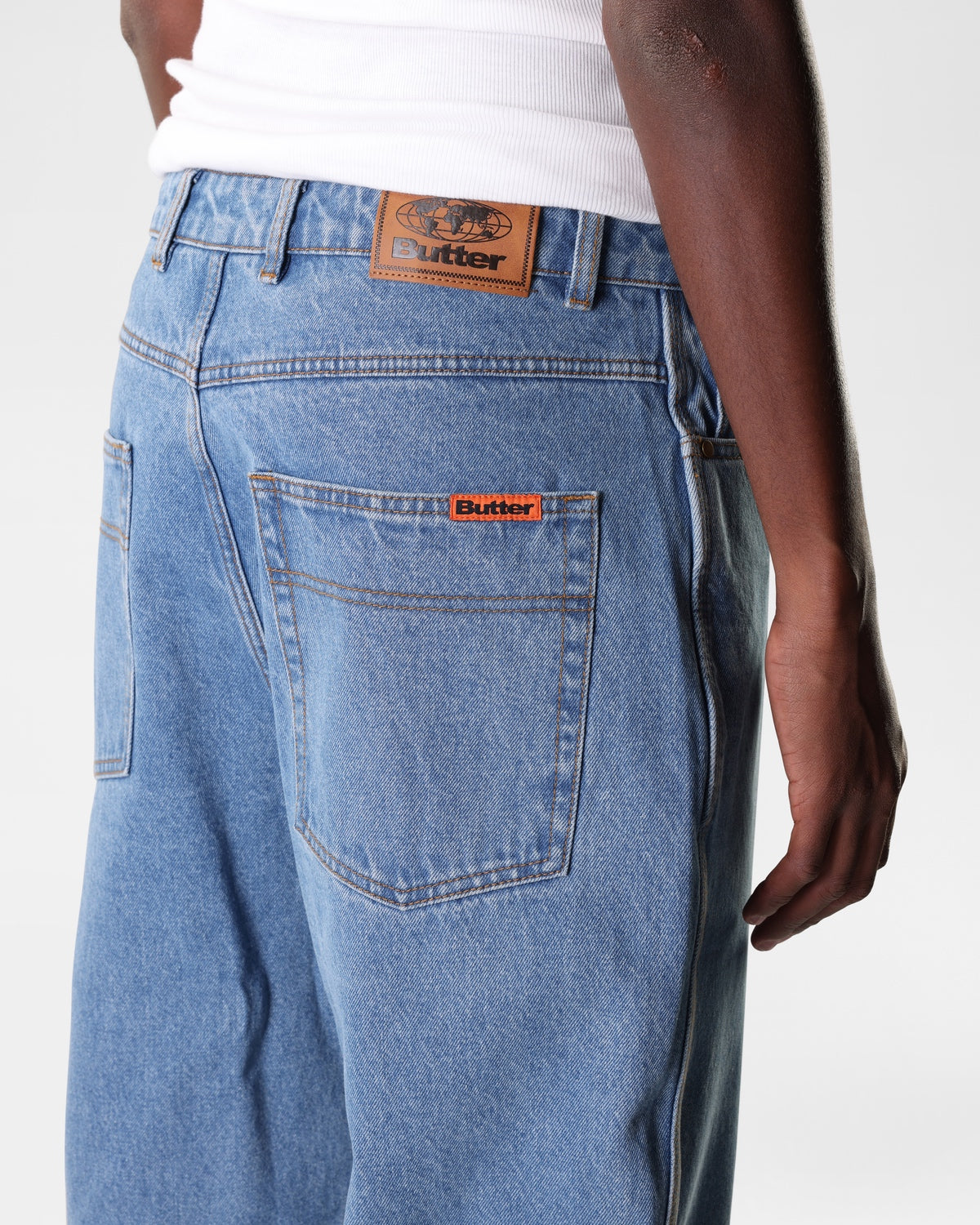 Baggy Denim Jeans - Washed Indigo