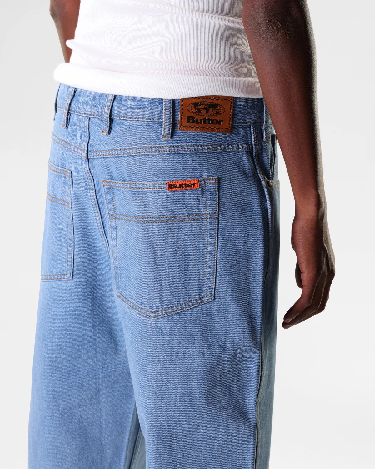 Relaxed Denim Jeans - Washed Indigo