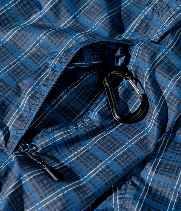 Light Shell Chase Jacket - Blue Check