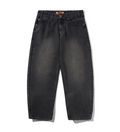 Baggy Denim Jeans - Distressed Black