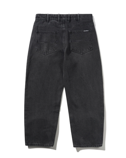 Baggy Denim Jeans - Distressed Black