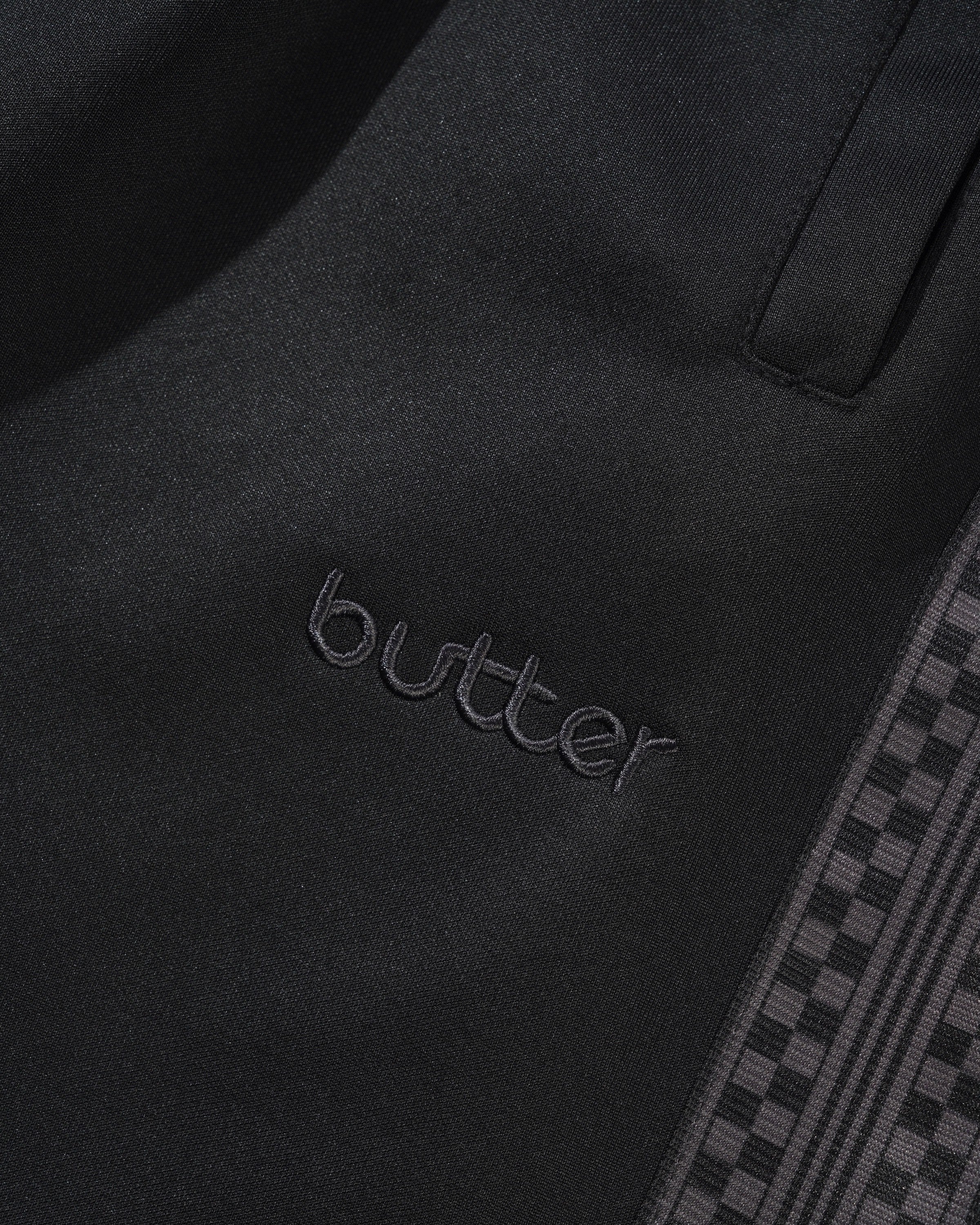 Check Tape Trackpants - Black
