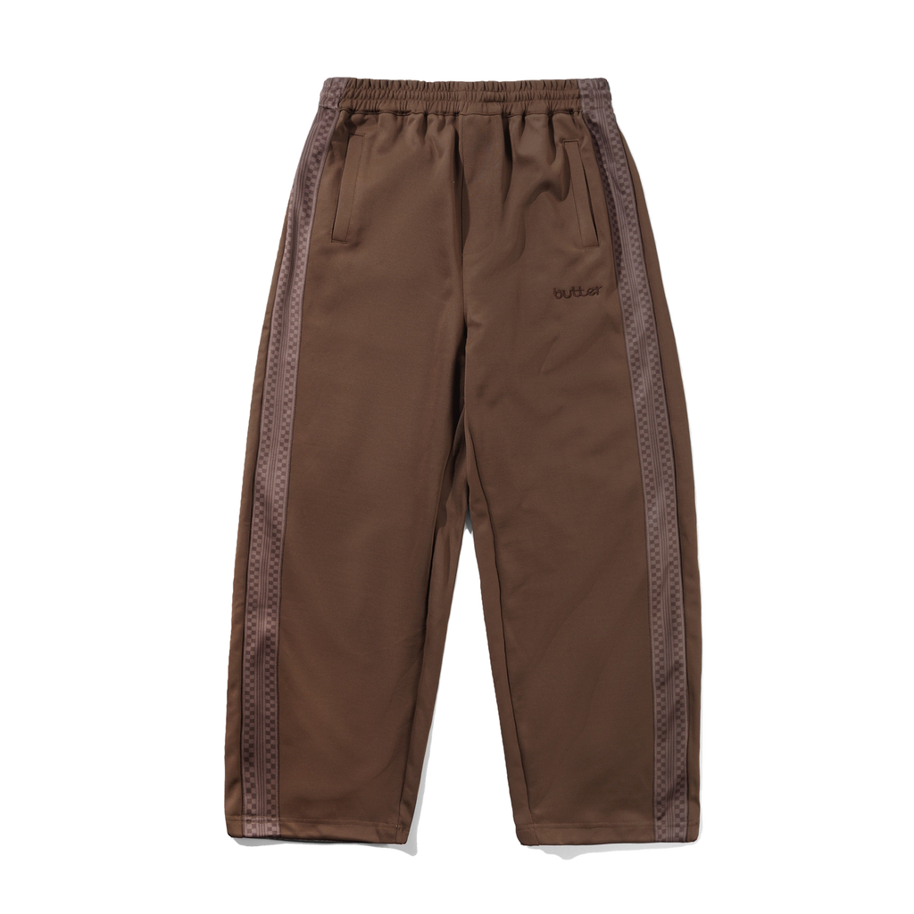 Check Tape Trackpants - Brown