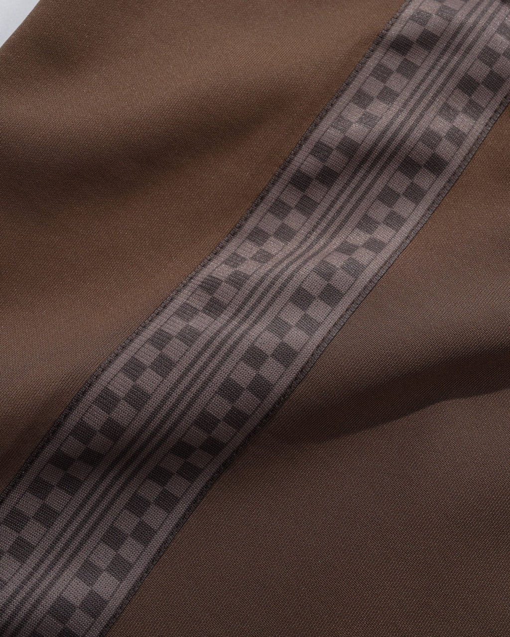 Check Tape Trackpants - Brown