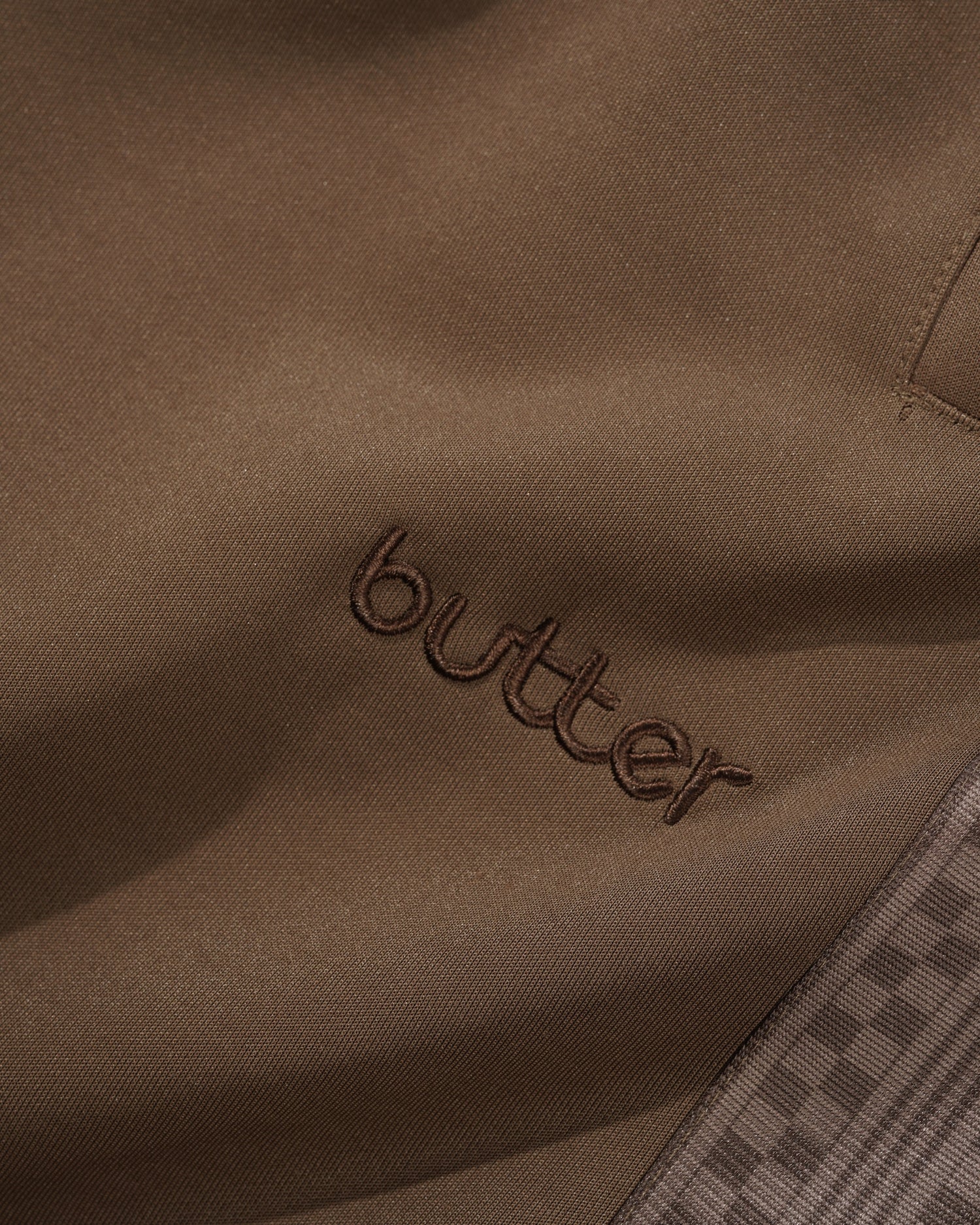 Check Tape Trackpants - Brown