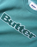 Butter Goods - Cord Logo Crewneck - Jungle Woods