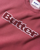 Butter Goods - Cord Logo Crewneck - Rhubarb