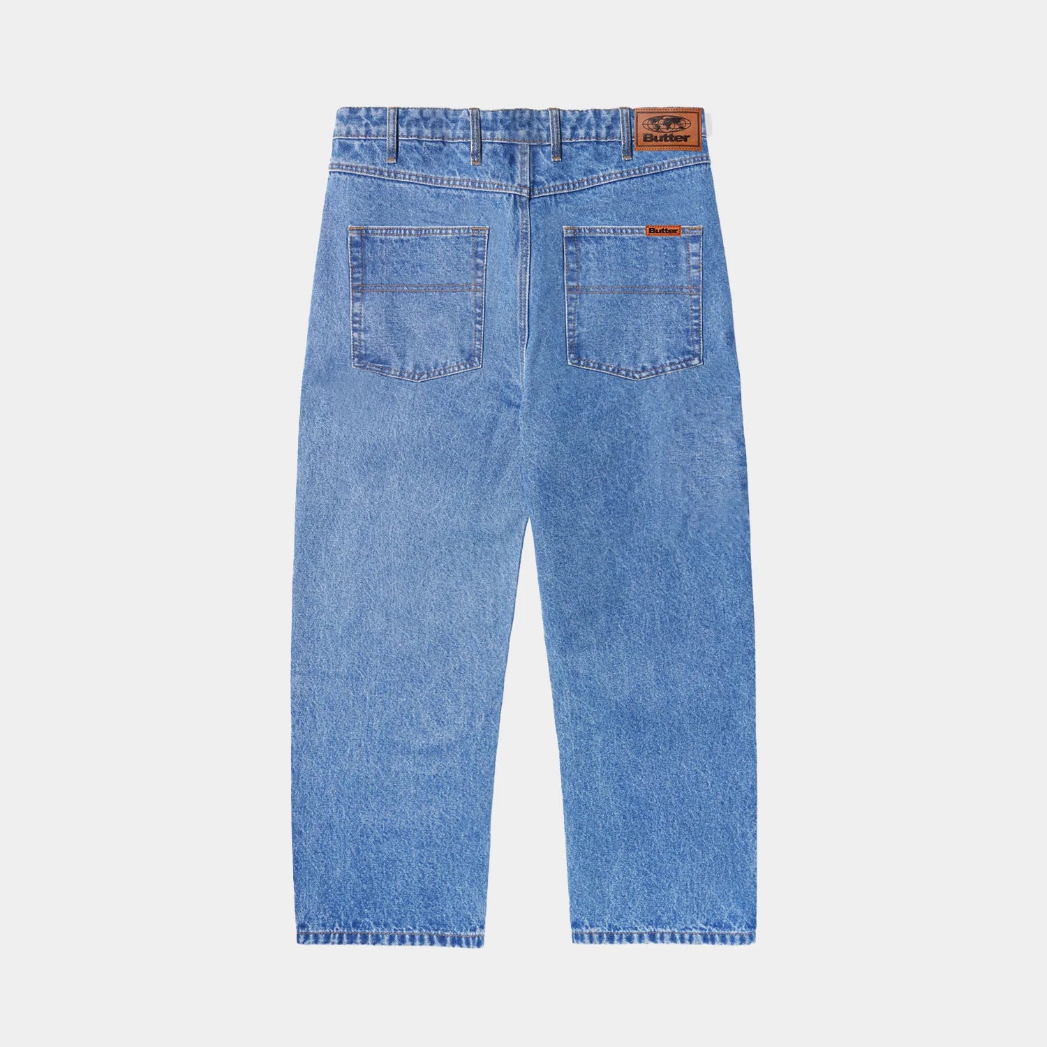 Relaxed Denim Jeans - Washed Indigo