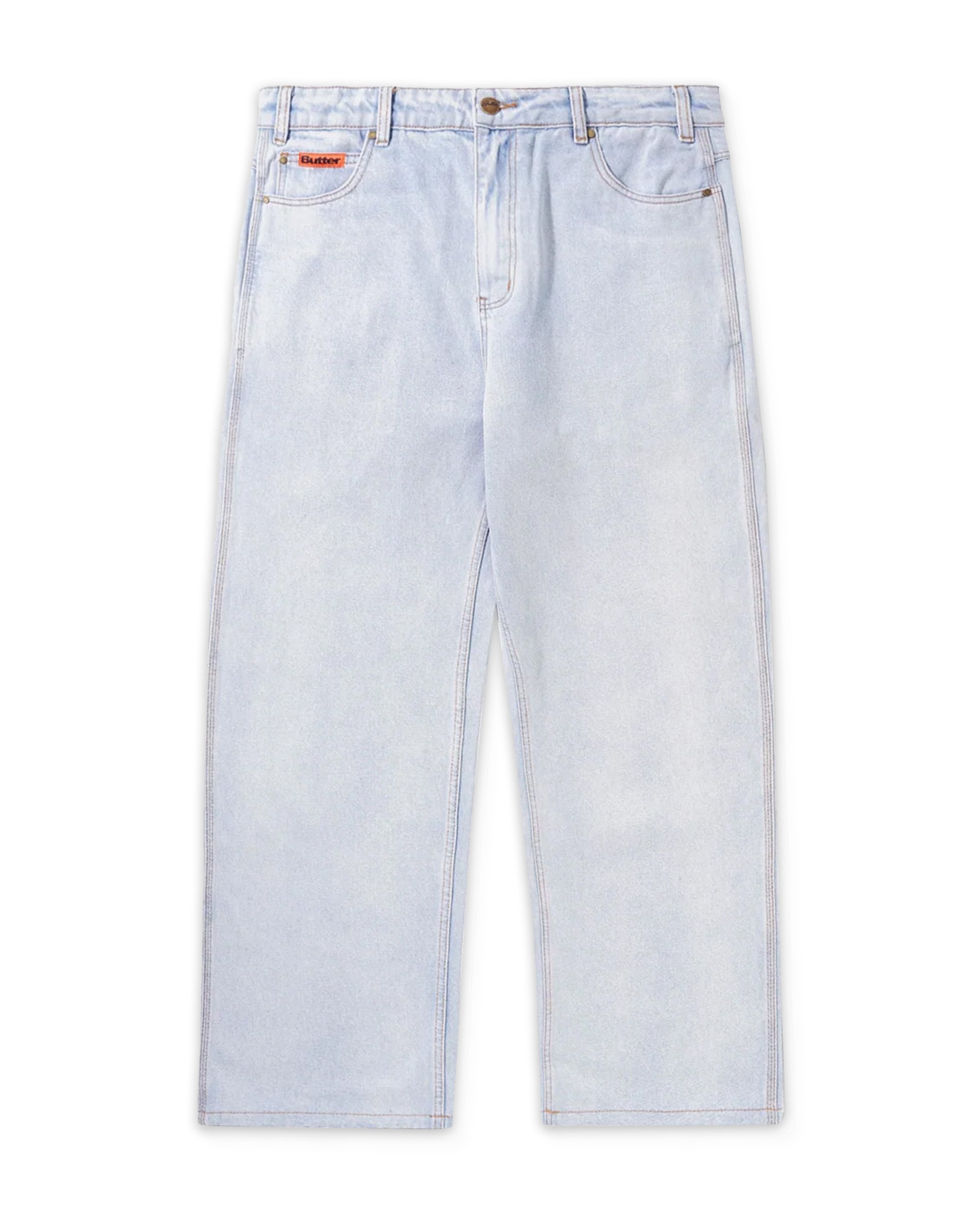 Relaxed Denim Jeans - Light Blue