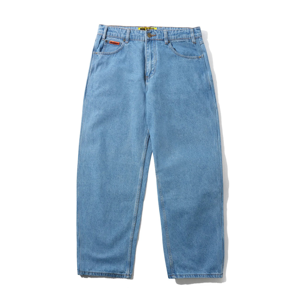 Relaxed Denim Jeans - Washed Indigo