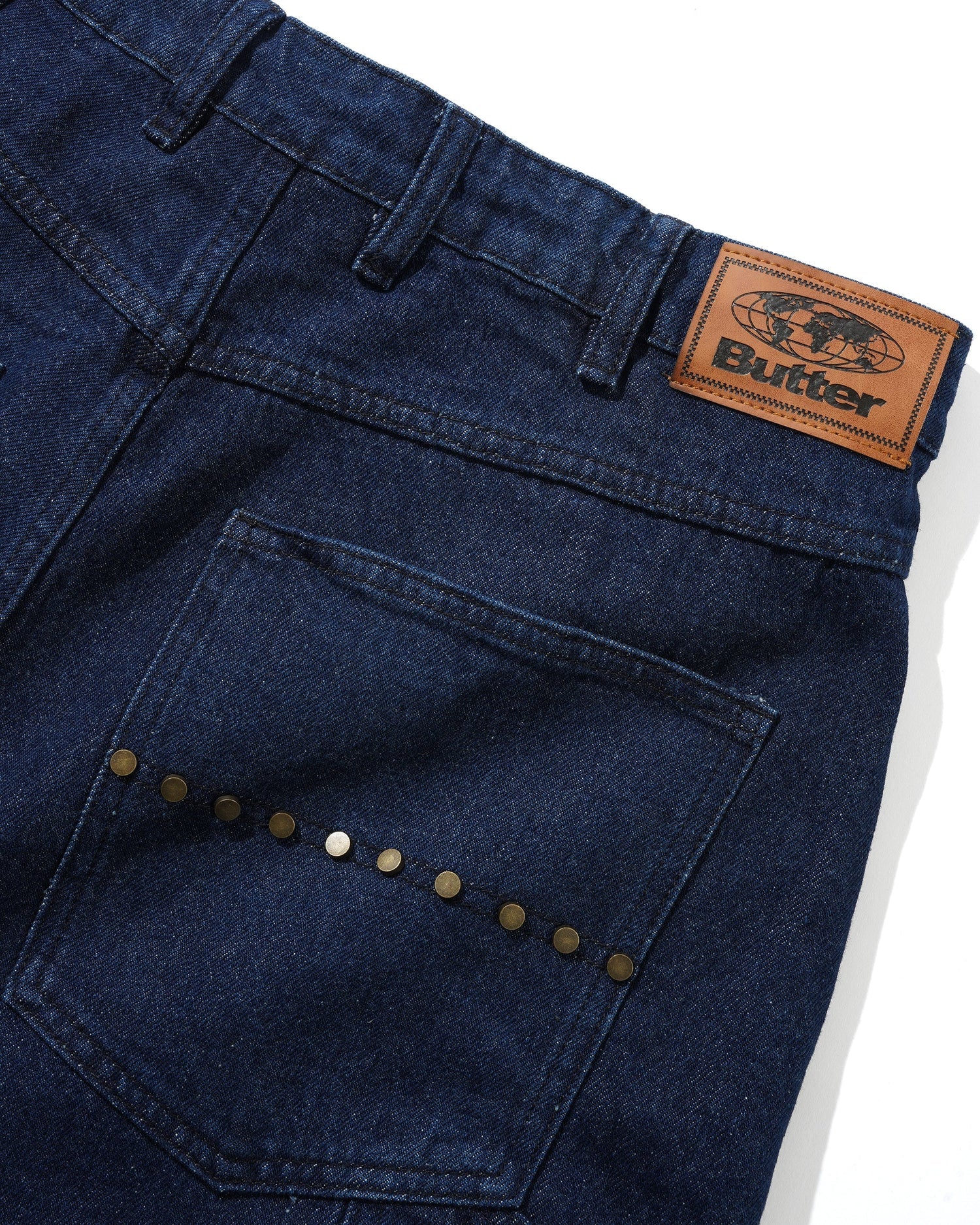 Rivet Denim Jeans - Raw Indigo