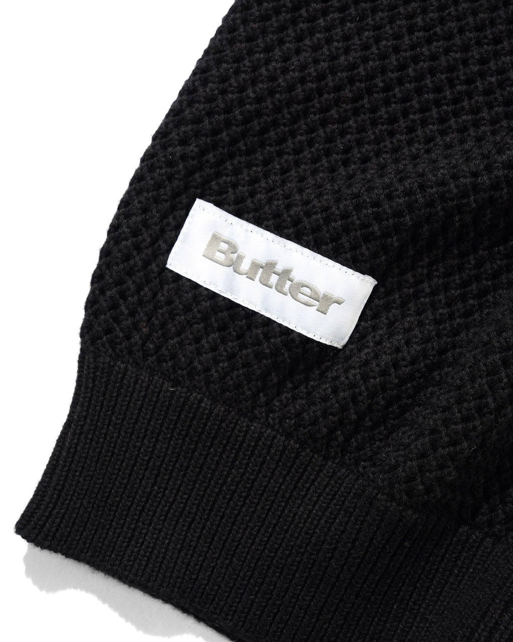 Scribble Knit Sweater - Black