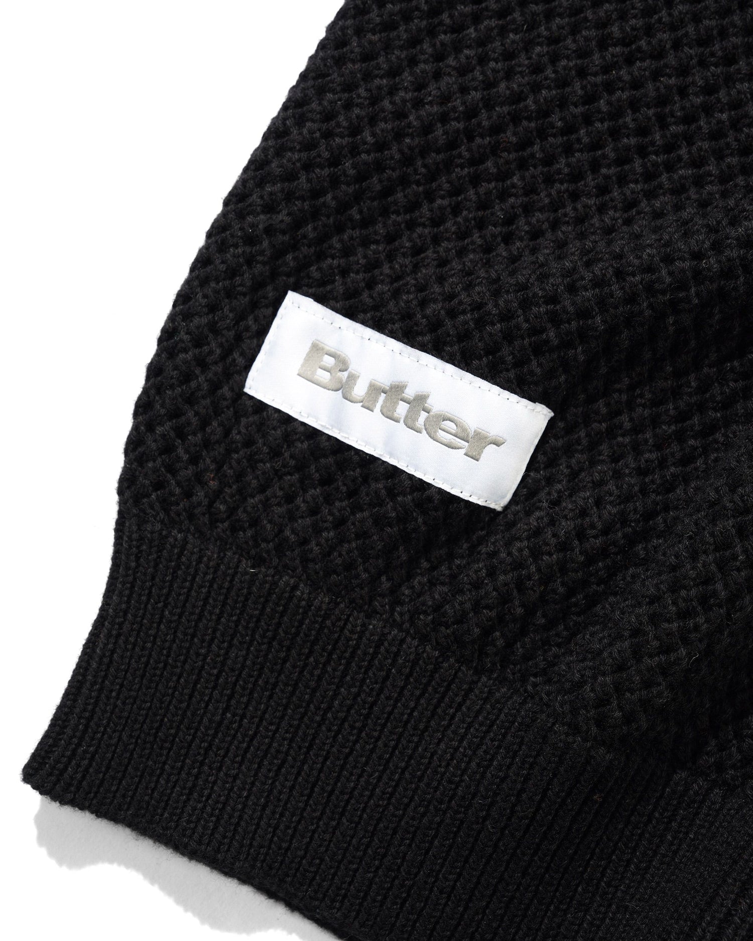 Scribble Knit Sweater - Black