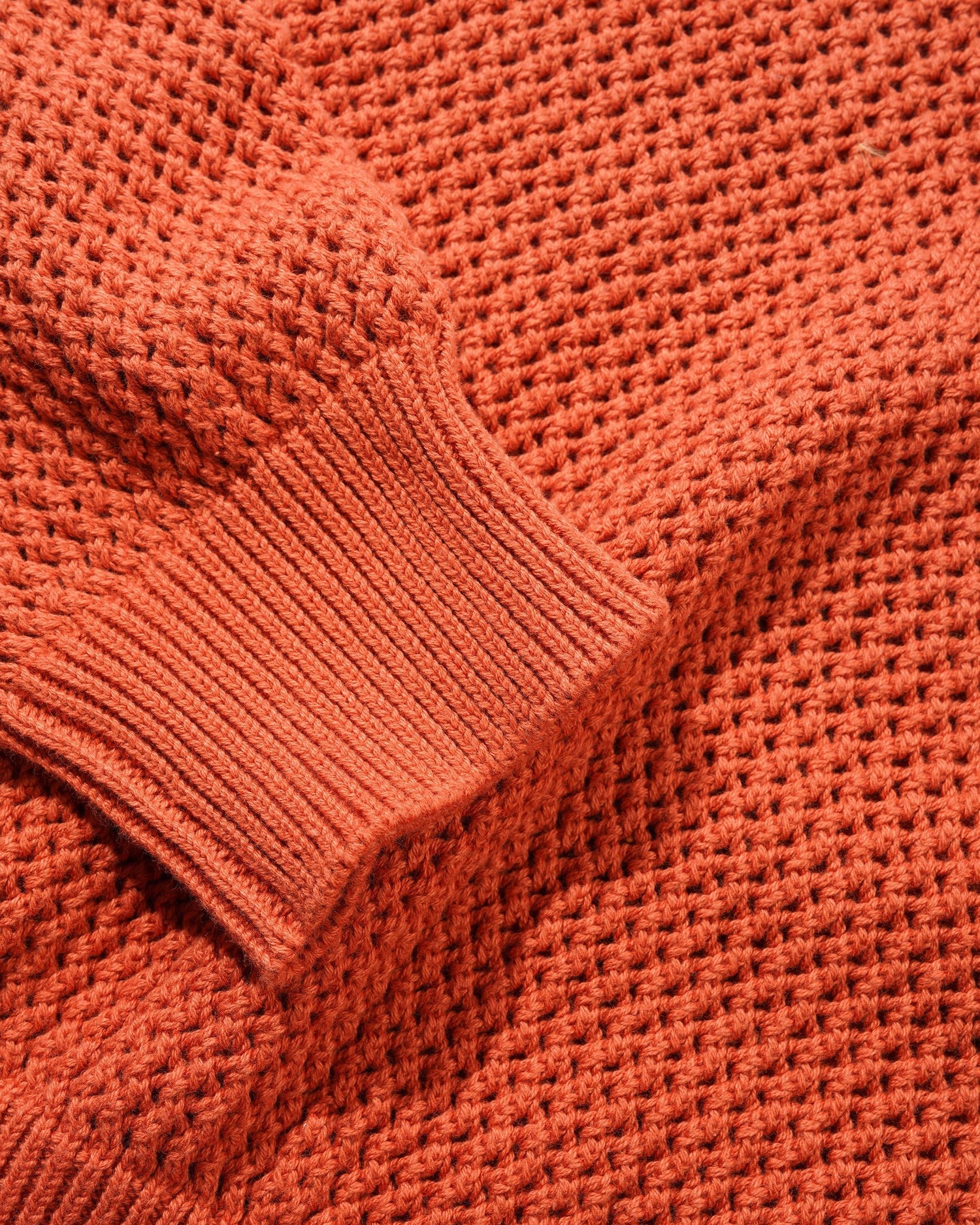 Scribble Knit Sweater - Orange