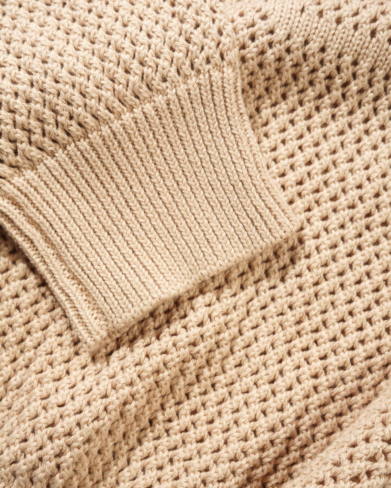 Scribble Knit Sweater - Cream