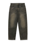 Straight Leg Denim Jeans - Brown Tint