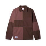 Butter Goods - Washed Canvas Patchwork Jacket - Washed Burgundy