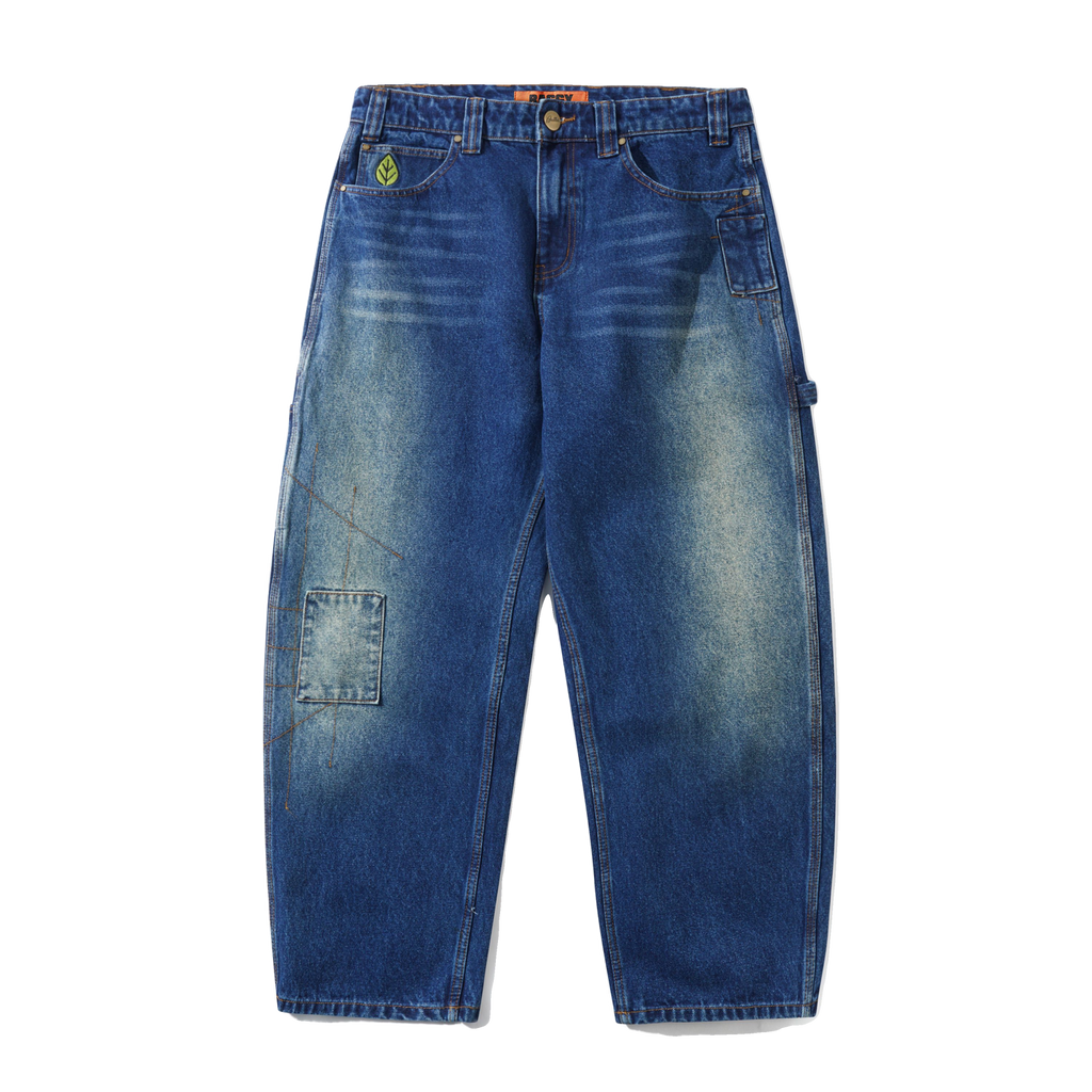 Weathergear Denim Jeans - Repaired Indigo