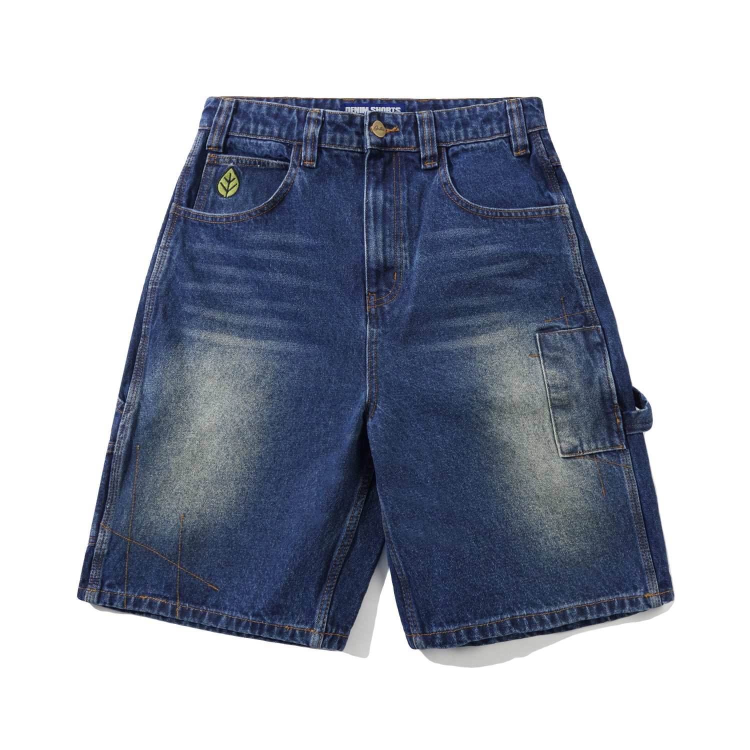Weathergear Denim Shorts - Repaired Indigo