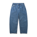 Wide Cut Denim Jeans - Mid Blue