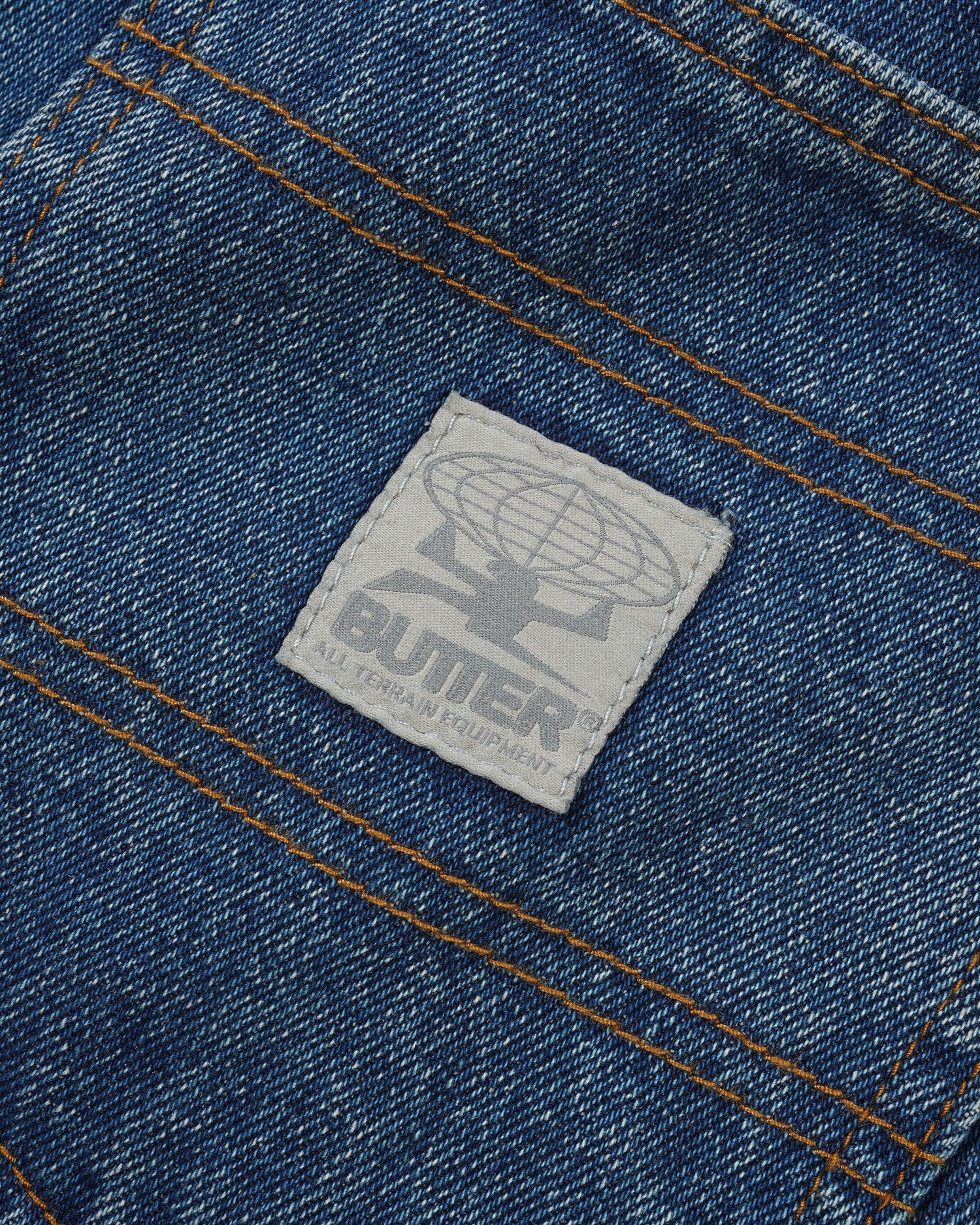 Wide Cut Denim Jeans - Mid Blue