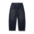 Wide Cut Denim Jeans - Dark Indigo
