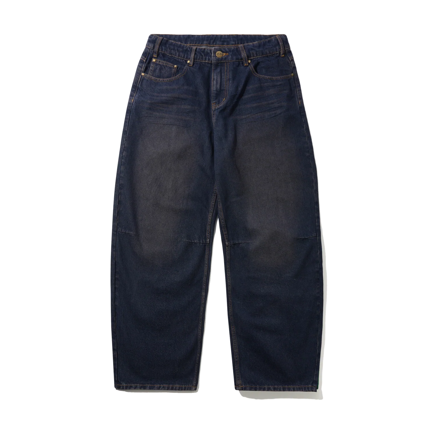 Wide Cut Denim Jeans - Dark Indigo