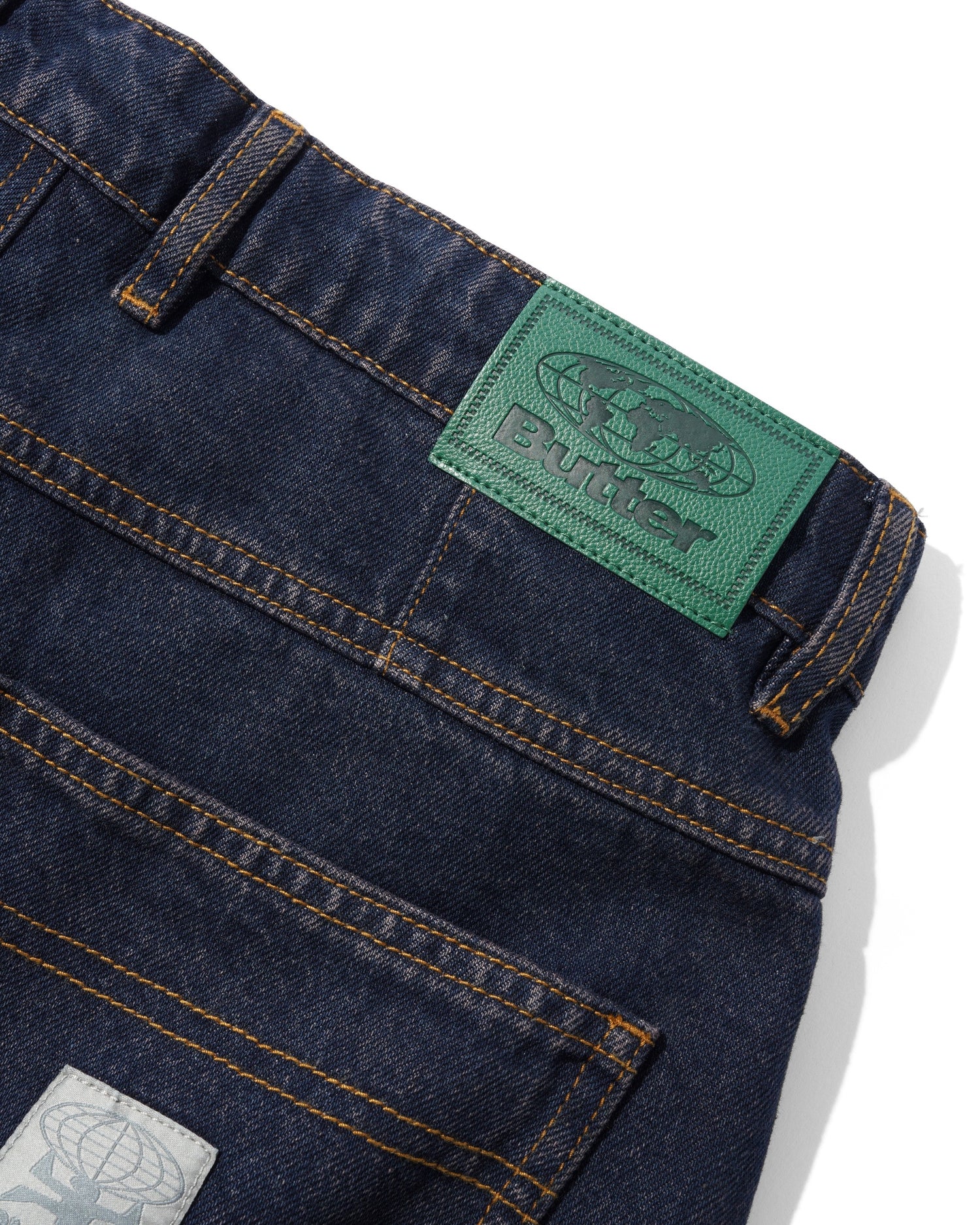 Wide Cut Denim Jeans - Dark Indigo