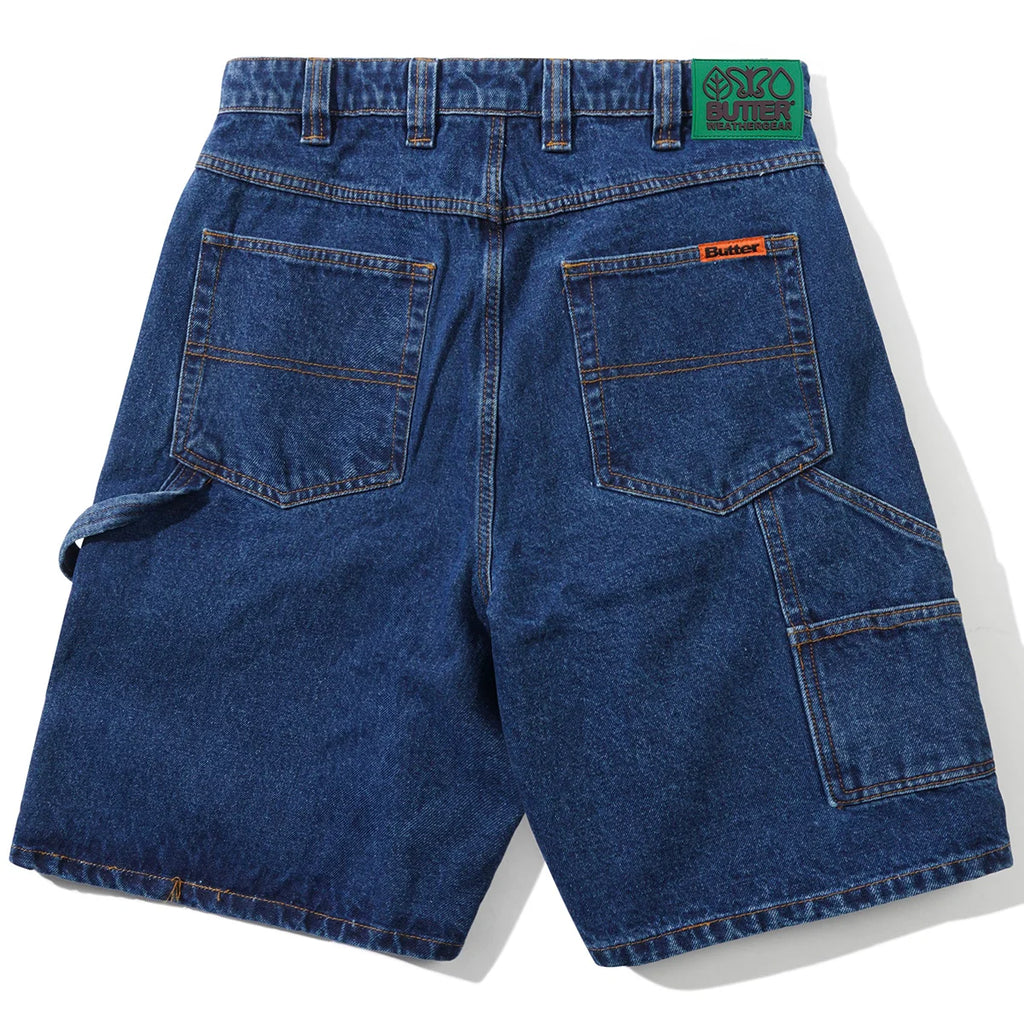 Weathergear Denim Shorts - Repaired Indigo