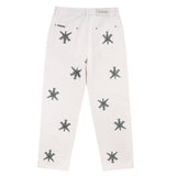 Unknown UK -  Off White Rhinestone Denim